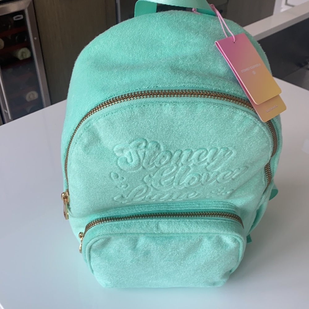 Stoney Clover Lane x Target Terry Green Backpack Bag Brand New with Tags - Picture 2 of 7